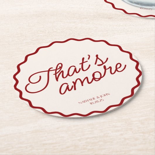 Dit is het Amore Wedding Onderzetter (Gebogen)