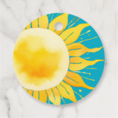 Dit is het Baby shower van Son Boy Blue Sunshine Bedankjes Labels (Achterkant)