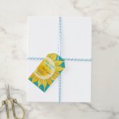 Dit is het Baby shower van Son Boy Blue Sunshine Cadeaulabel (Met Touw)