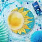 Dit is het Baby shower van Son Boy Blue Sunshine Papieren Bordje (Feest)