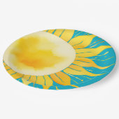 Dit is het Baby shower van Son Boy Blue Sunshine Papieren Bordje (Gekanteld)