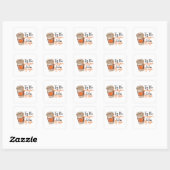 Dit is het basisseizoen vierkante sticker (Vel)
