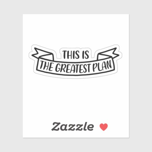 Dit is het beste plan sticker (Vel)