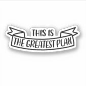 Dit is het beste plan sticker (Voorkant)