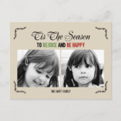 Dit is het Briefkaart van de Seizoensholiday-fotok (Voorkant)