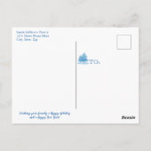 Dit is het Briefkaart van de seizoensschilder met  (Achterkant)