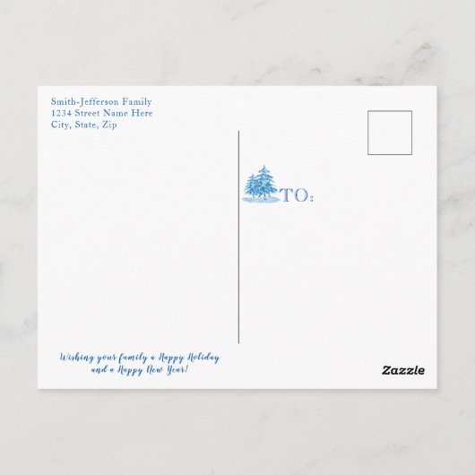 Dit is het Briefkaart van de seizoensschilder met  (Achterkant)