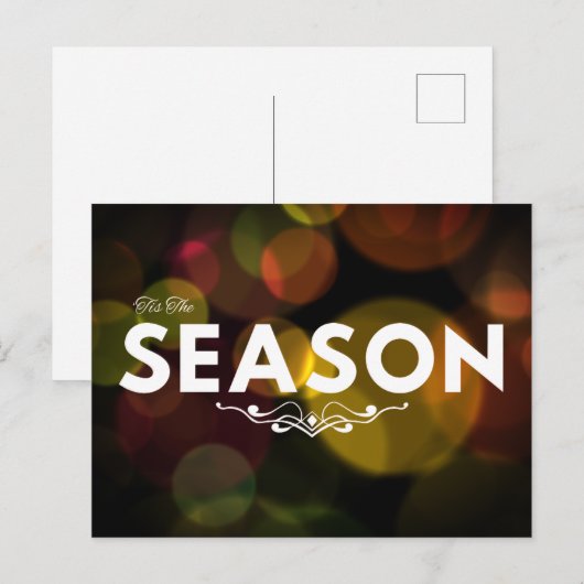 Dit is het Briefkaart van de seizoensvakantie (Voorkant / Achterkant)