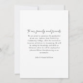 Dit is het Determination Photo Afstuderen Aankondiging (Achterkant)