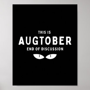 Dit is het einde van de discussie in oktober Funny Poster