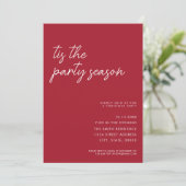 Dit is het feestseizoen minimalistische moderne ke kaart (Staand voorkant)