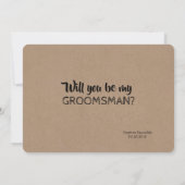 Dit is het - Funny Groomsman of Best Man Voorstel Kaart (Achterkant)