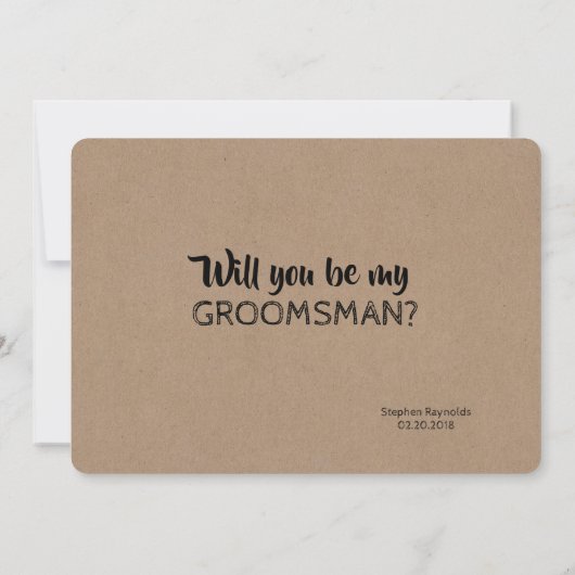 Dit is het - Funny Groomsman of Best Man Voorstel Kaart (Achterkant)