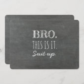 Dit is het - Funny Groomsman of Best Man Voorstel Kaart (Voorkant / Achterkant)