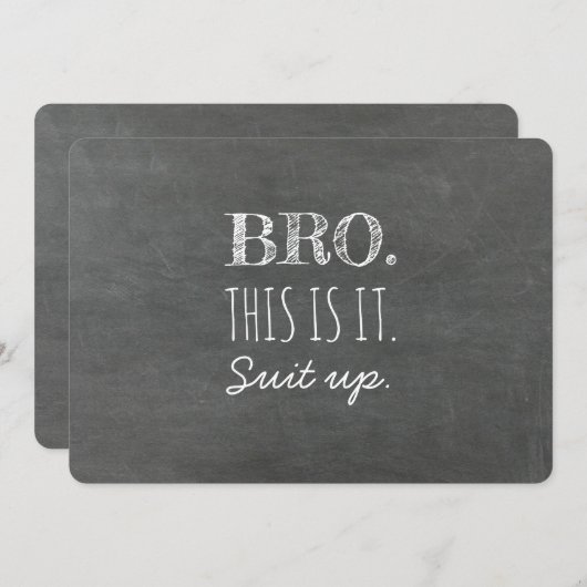 Dit is het - Funny Groomsman of Best Man Voorstel Kaart (Voorkant / Achterkant)