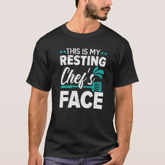 Dit is het gezicht van mijn rustige Chef. T-shirt (Voorkant)