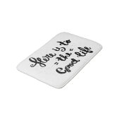 Dit is het goede leven badmat (Gekanteld)