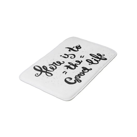 Dit is het goede leven badmat (Gekanteld)