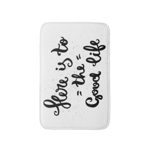 Dit is het goede leven badmat (Voorkant Verticaal)