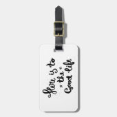 Dit is het goede leven bagagelabel (Voorkant verticaal)