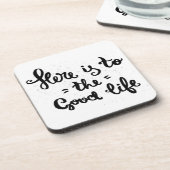 Dit is het goede leven bier onderzetter (Linkerzijde)