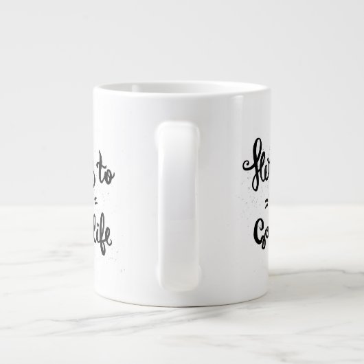 Dit is het goede leven grote koffiekop (Achterkant)