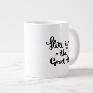 Dit is het goede leven grote koffiekop
