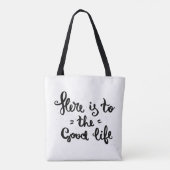 Dit is het goede leven tote bag (Achterkant)