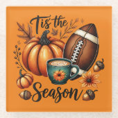 Dit is het Herfst seizoen Glazen Onderzetter (Voorkant)