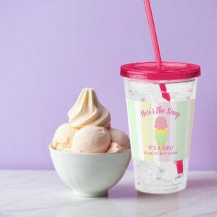 Dit Is Het Ijsje Ijs Summer Baby Shower Acryl Drinkbeker