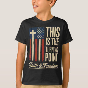 Dit Is Het Keerpunt Patriottisch Geloof Vs T-shirt