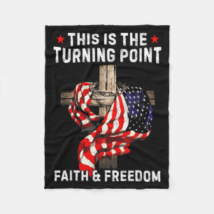 Dit Is Het Keerpunt Patriottische Christelijke Gez Fleece Deken
