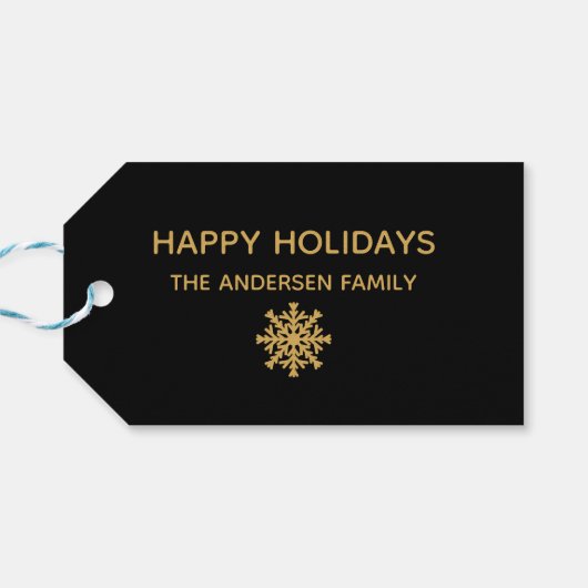 Dit is het kerstcadeau-label voor seizoensfeestdag cadeaulabel (Achterkant Horizontaal)