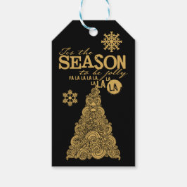 Dit is het kerstcadeau-label voor seizoensfeestdag cadeaulabel