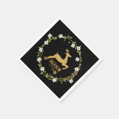 Dit is het kerstcadeautje uit de seizoenen servet (Hoek)