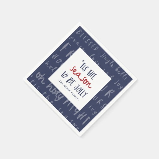 Dit is het kerstfeest servet (Hoek)