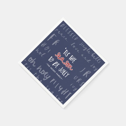 Dit is het kerstfeest servet (Hoek)