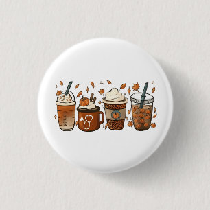 Dit is het late seizoen Pumpkin Spice Coffee Autum Ronde Button 3,2 Cm