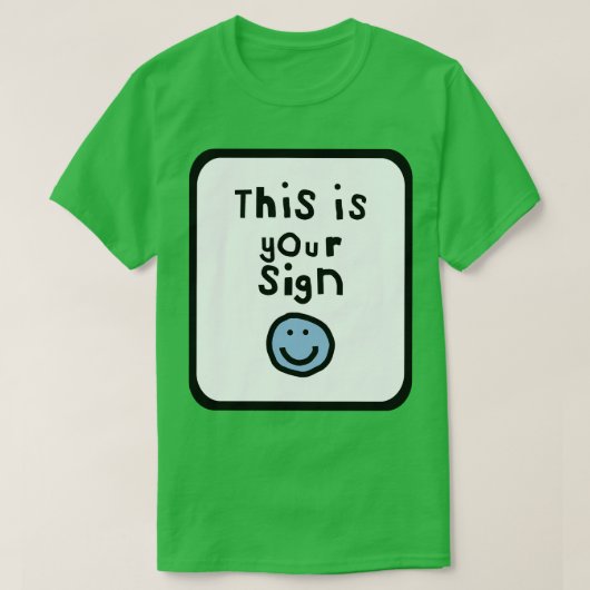 Dit is het Lijst van uw tekentypografie T-shirt (Design voorkant)