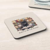 Dit is het moment om de boeken te lezen bier onderzetter (Linkerzijde)