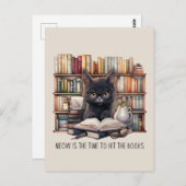 Dit is het moment om de boeken te lezen briefkaart (Voorkant / Achterkant)