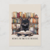 Dit is het moment om de boeken te lezen briefkaart (Voorkant)