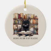 Dit is het moment om de boeken te lezen keramisch ornament (Achterkant)