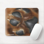 Dit is het muispad van Golden Penny Paw Muismat (Met muis)