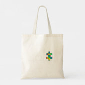 Dit is het perfecte shirt voor autisme tote bag (Achterkant)