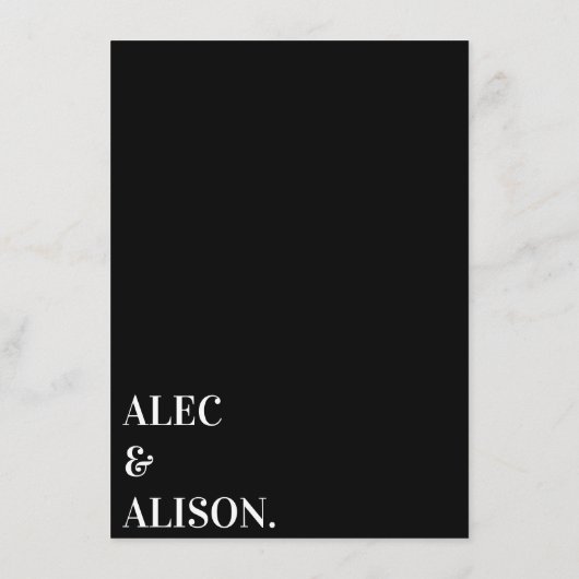 Dit is het plan Wedding Details Card Informatiekaartje (Achterkant)