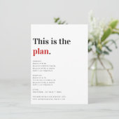 Dit is het plan Wedding Details Card Informatiekaartje (Staand voorkant)