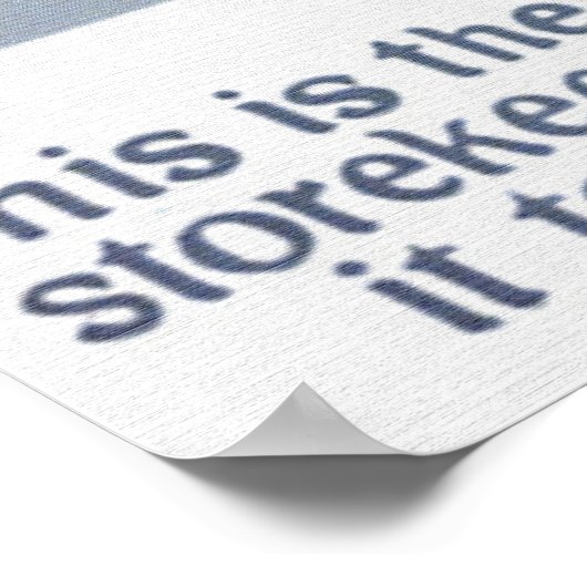 Dit is het Poster van de markt (Hoek)