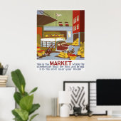 Dit is het Poster van de markt (Thuiskantoor)