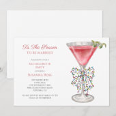 Dit is het seizoen Bachelorette Party Roze Cocktai Kaart (Voorkant / Achterkant)